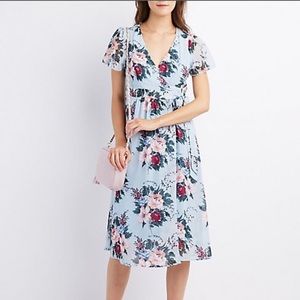 Charlotte Russe wrap tie dress size L